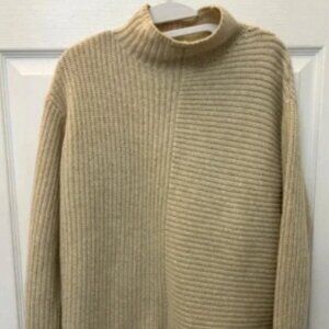 Theory womens cream wool sweater